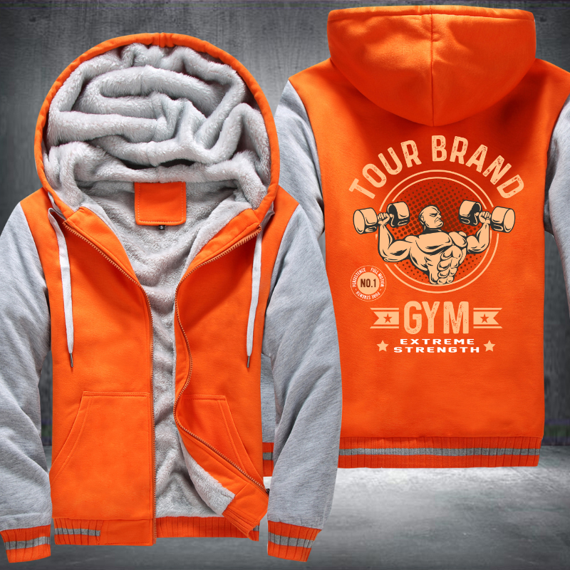 Tour Brand GYM Extreme Strength Fleece Hoodies Jacket