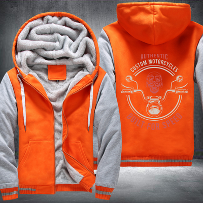Skull Built for Speed Fleece Hoodies Jacket