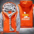 DOGS RESCUES Fleece Hoodies Jacket