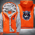 Animal Hiphop Graphic Wolf Red Glasses Fleece Hoodies Jacket