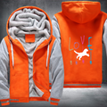 love dog Fleece Hoodies Jacket