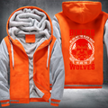 Bikers We Are The Wolves Fleece Hoodies Jacket