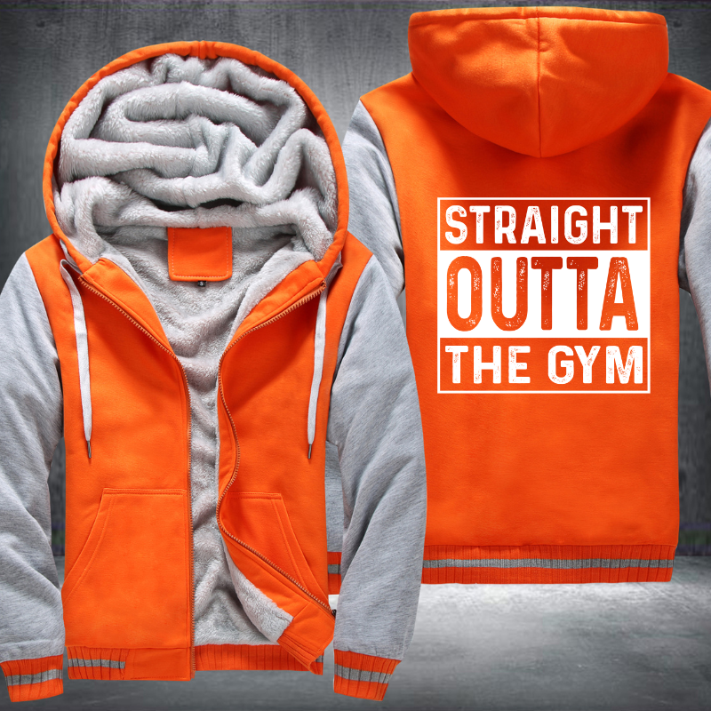 Straight Outta The GYM Fleece Hoodies Jacket