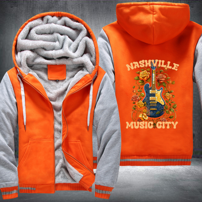 Nashvilie Music City Fleece Hoodies Jacket