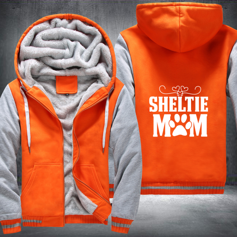 SHELTIE MOM Fleece Hoodies Jacket