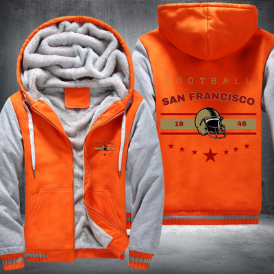 Vintage Football San Francisco 1946 Fleece Hoodies Jacket