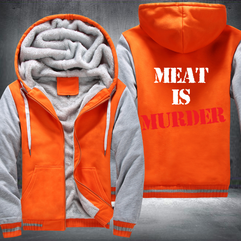 Meat Is Murder Fleece Hoodies Jacket