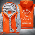 American Vintage Dream Motorcycle Fleece Hoodies Jacket