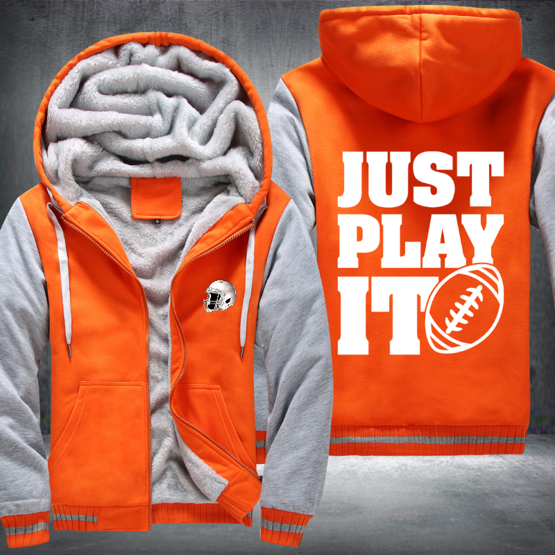 Just Play It Football Fleece Hoodies Jacket