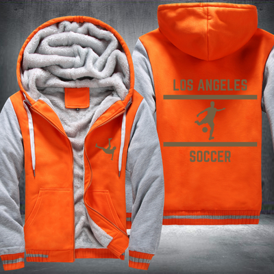 Soccer Lover City Los Angeles Fleece Hoodies Jacket