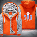 dog mom design Fleece Hoodies Jacket