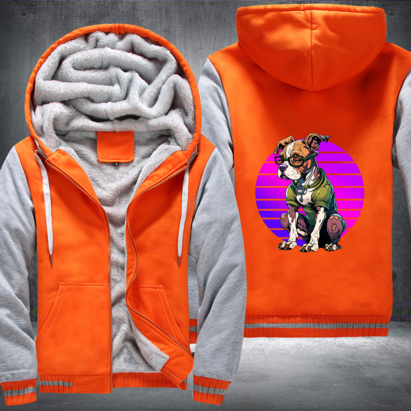 Astute Dog Fleece Hoodies Jacket