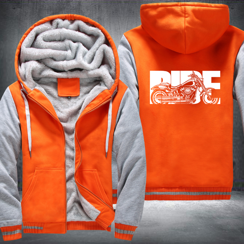 Bike Ride Motorcycle Fleece Hoodies Jacket