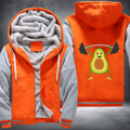 Avocado Weightlifting Fleece Hoodies Jacket