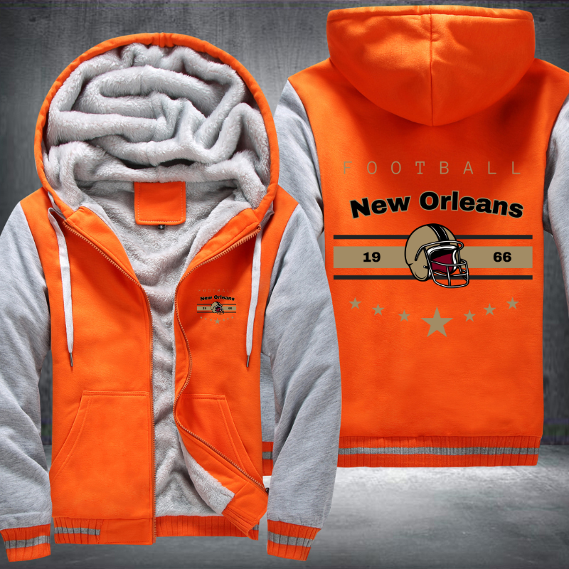 Vintage Football New Orleans 1966 Fleece Hoodies Jacket