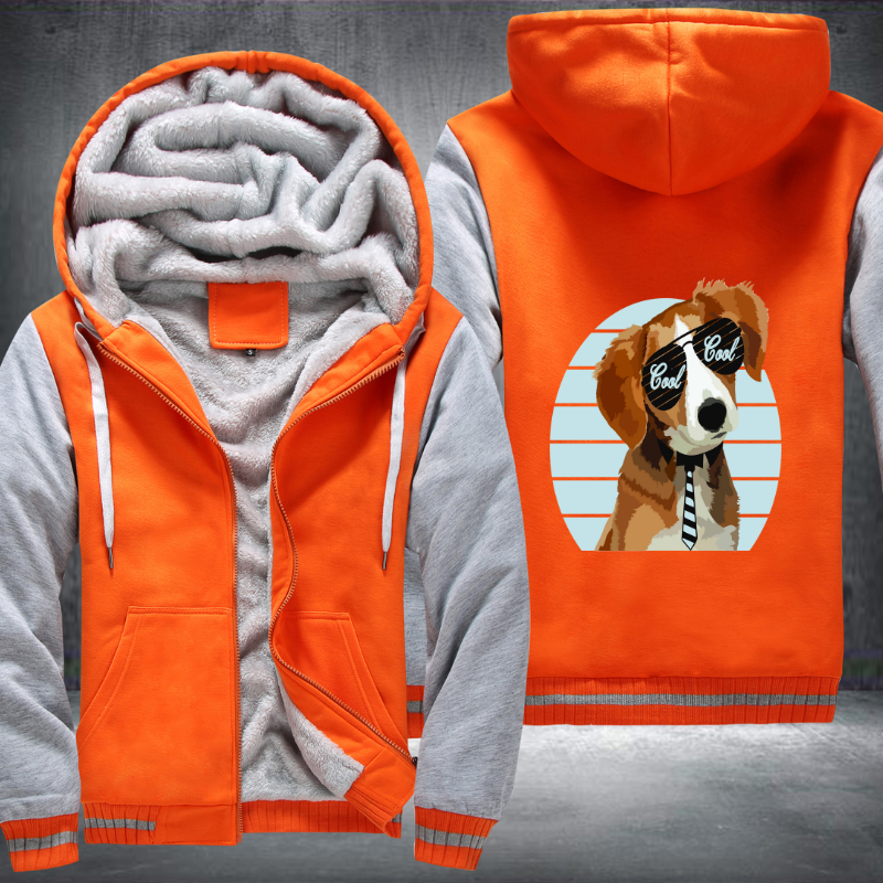 Happy Dog Fleece Hoodies Jacket