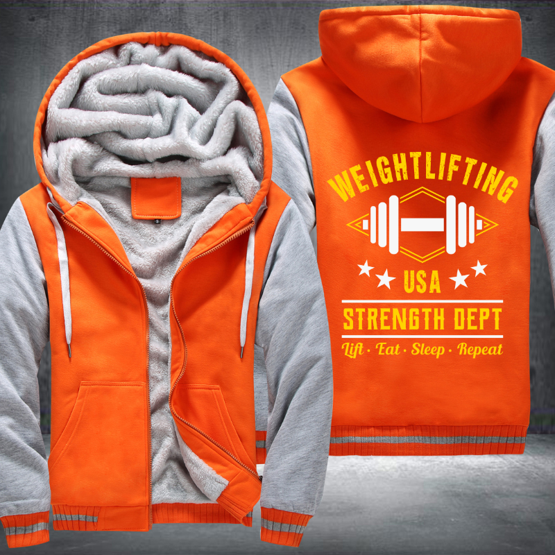 Weightlifting USA Strength Dept Fleece Hoodies Jacket