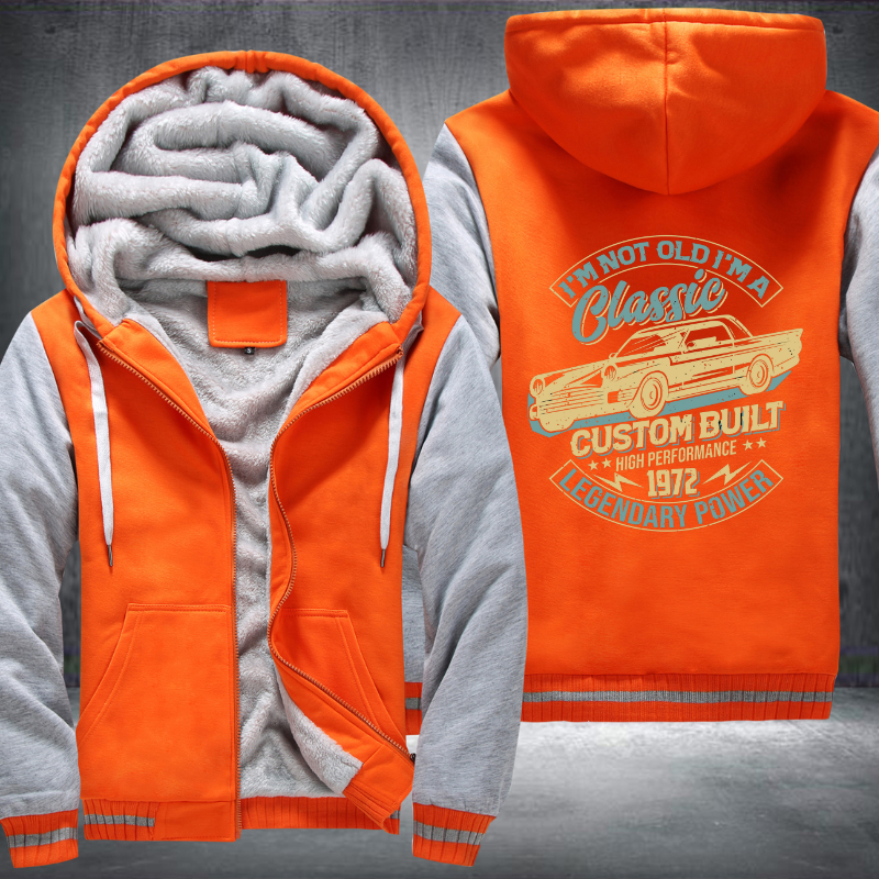 Vintage classic car lover Fleece Hoodies Jacket
