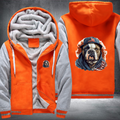 Animal Hiphop Graphic Funny Bulldog Fleece Hoodies Jacket