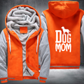 DOG MOM cute design Fleece Hoodies Jacket