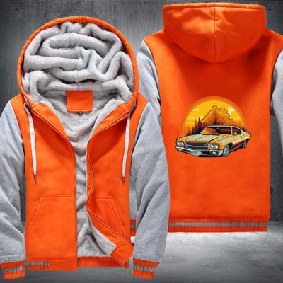 Rev up your engines and hit the road in style with this sleek car Fleece Hoodies Jacket
