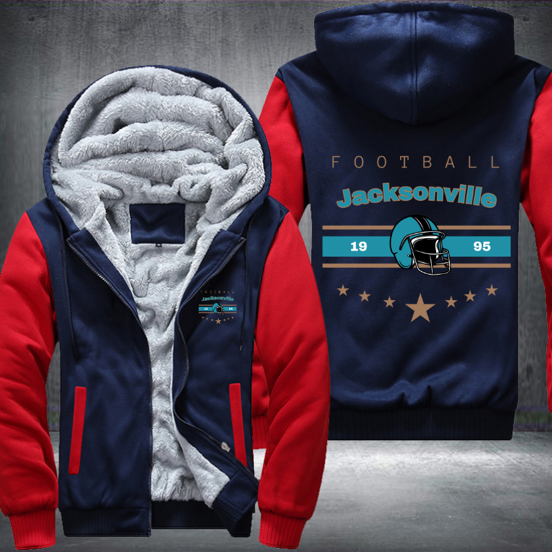 Vintage Football Jacksonville 1995 Fleece Hoodies Jacket