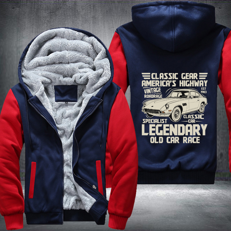 Classic gear Americas highway Fleece Hoodies Jacket