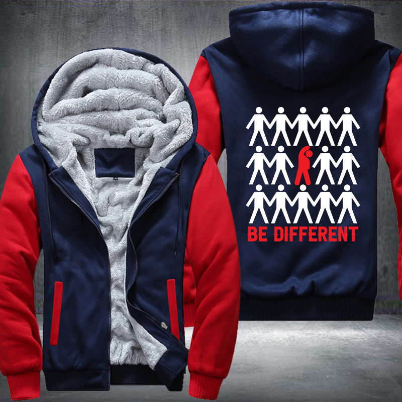 Be Different Fleece Hoodies Jacket