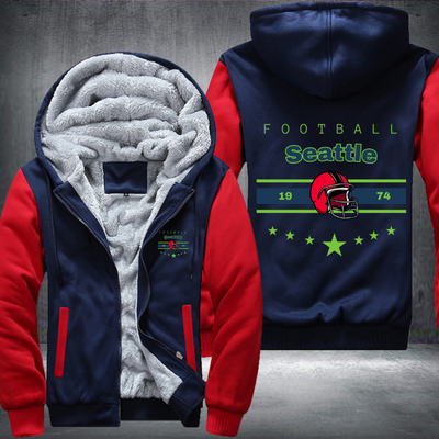 Vintage Football Seattle 1974 Fleece Hoodies Jacket