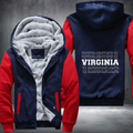 Patriotic USA State Virginia Fleece Hoodies Jacket