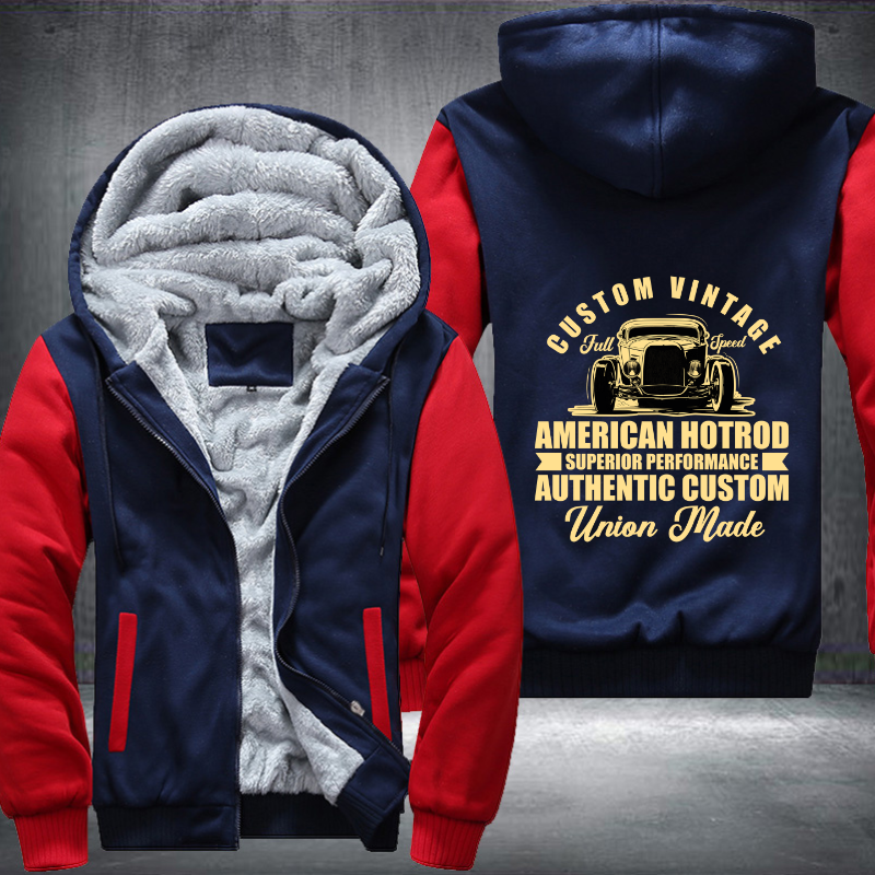 Custome vintage full speed car Fleece Hoodies Jacket