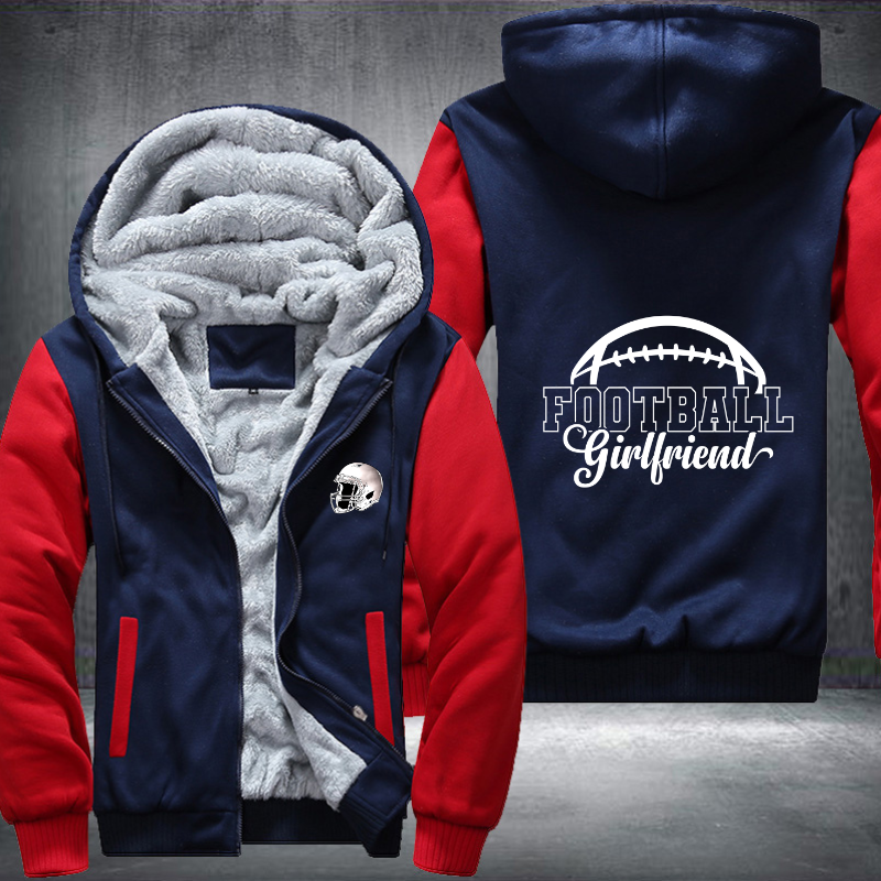 Football Girlfriend Fleece Hoodies Jacket