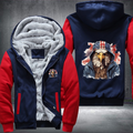 Animal Hiphop Graphic Eagle Fleece Hoodies Jacket