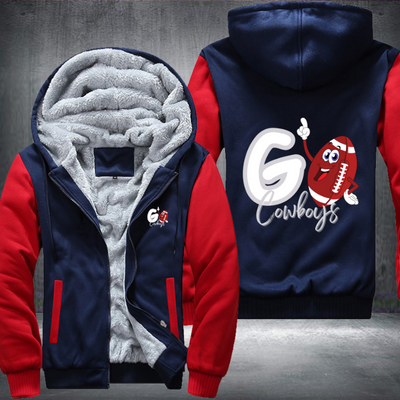 Go Cowboys Fleece Hoodies Jacket