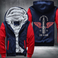 Vintage Motorcycles Live to Ride Fleece Hoodies Jacket