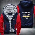 Grandpa Says I'm A Jaguars Fan Fleece Hoodies Jacket