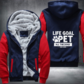 LIFE GOAL PET ALL THE DOGS Fleece Hoodies Jacket