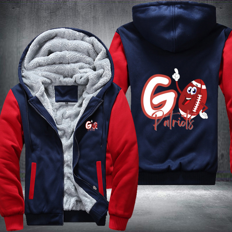 Go Patriots Fleece Hoodies Jacket