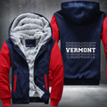 Patriotic USA State Vermont Fleece Hoodies Jacket