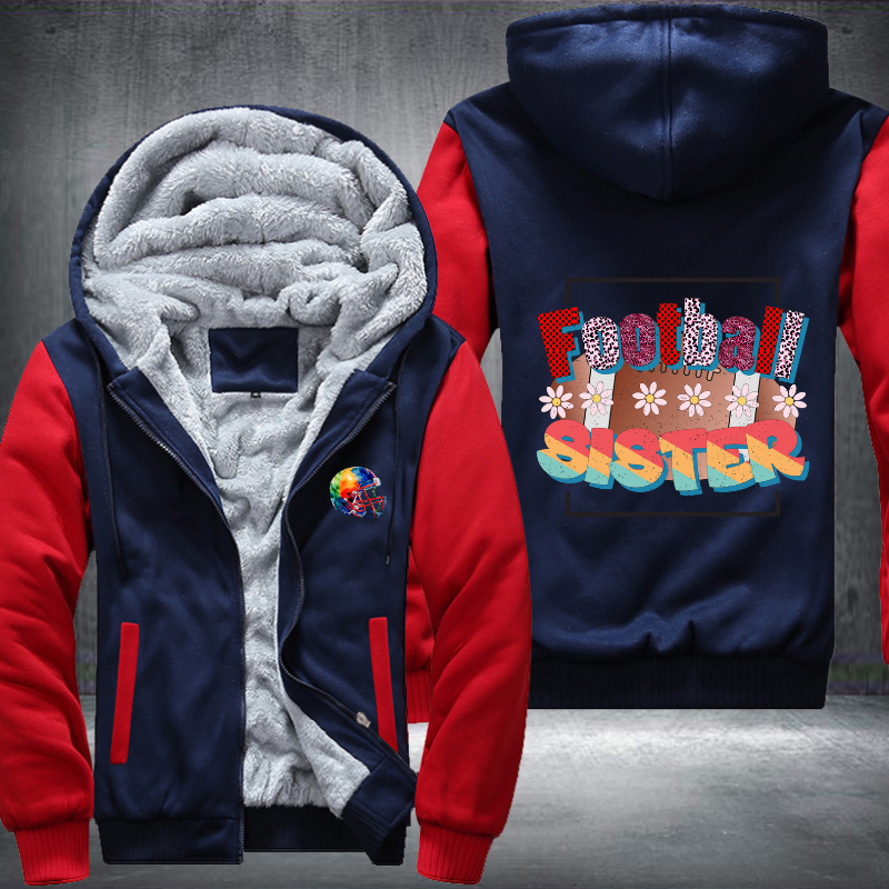 Football Sister Fleece Hoodies Jacket