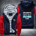 Grandpa Says I'm A Dolphins Fan Fleece Hoodies Jacket