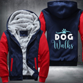 dog walks Fleece Hoodies Jacket