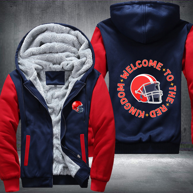 Welcome To The Red Kingdom Design Fleece Hoodies Jacket