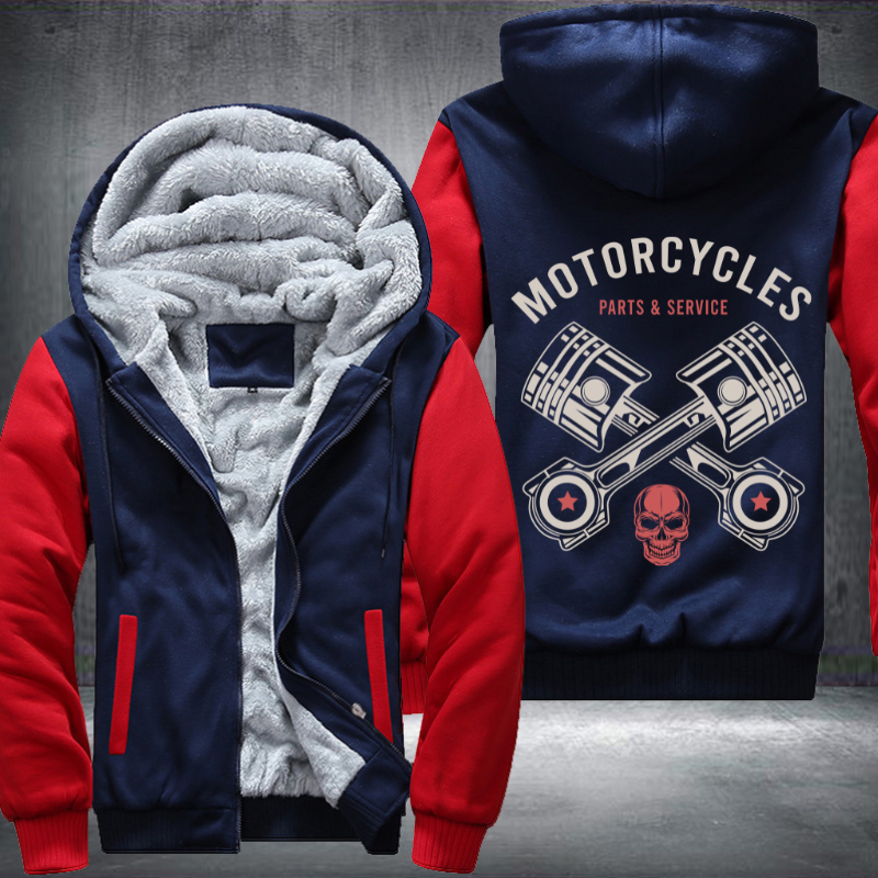 Motorcycle Parts and Service Fleece Hoodies Jacket
