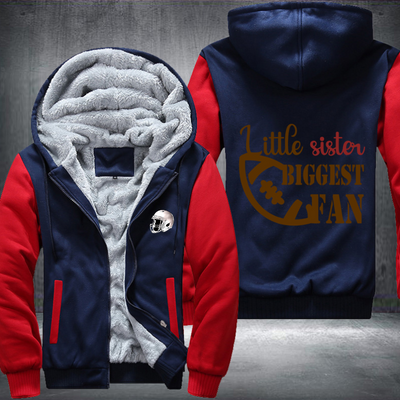Little Sister Biggest Fan Fleece Hoodies Jacket