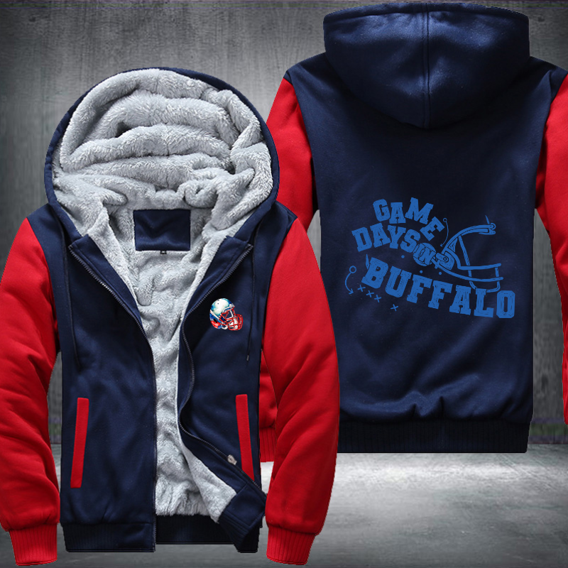 Game days in BUFFALO Fleece Hoodies Jacket