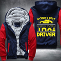 Worlds best Taxi Driver trendy Fleece Hoodies Jacket