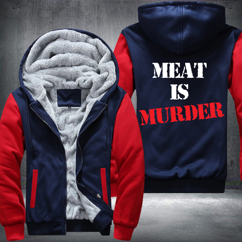 Meat Is Murder Fleece Hoodies Jacket