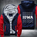 Patriotic USA State Iowa Fleece Hoodies Jacket