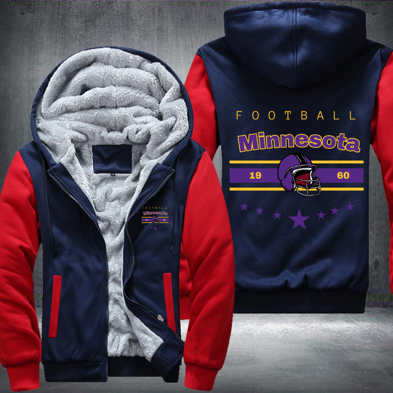 Vintage Football Minnesota 1960 Fleece Hoodies Jacket